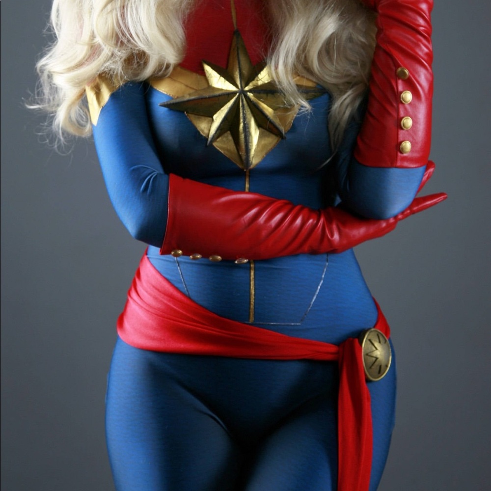 Captain marvel cosplay costume